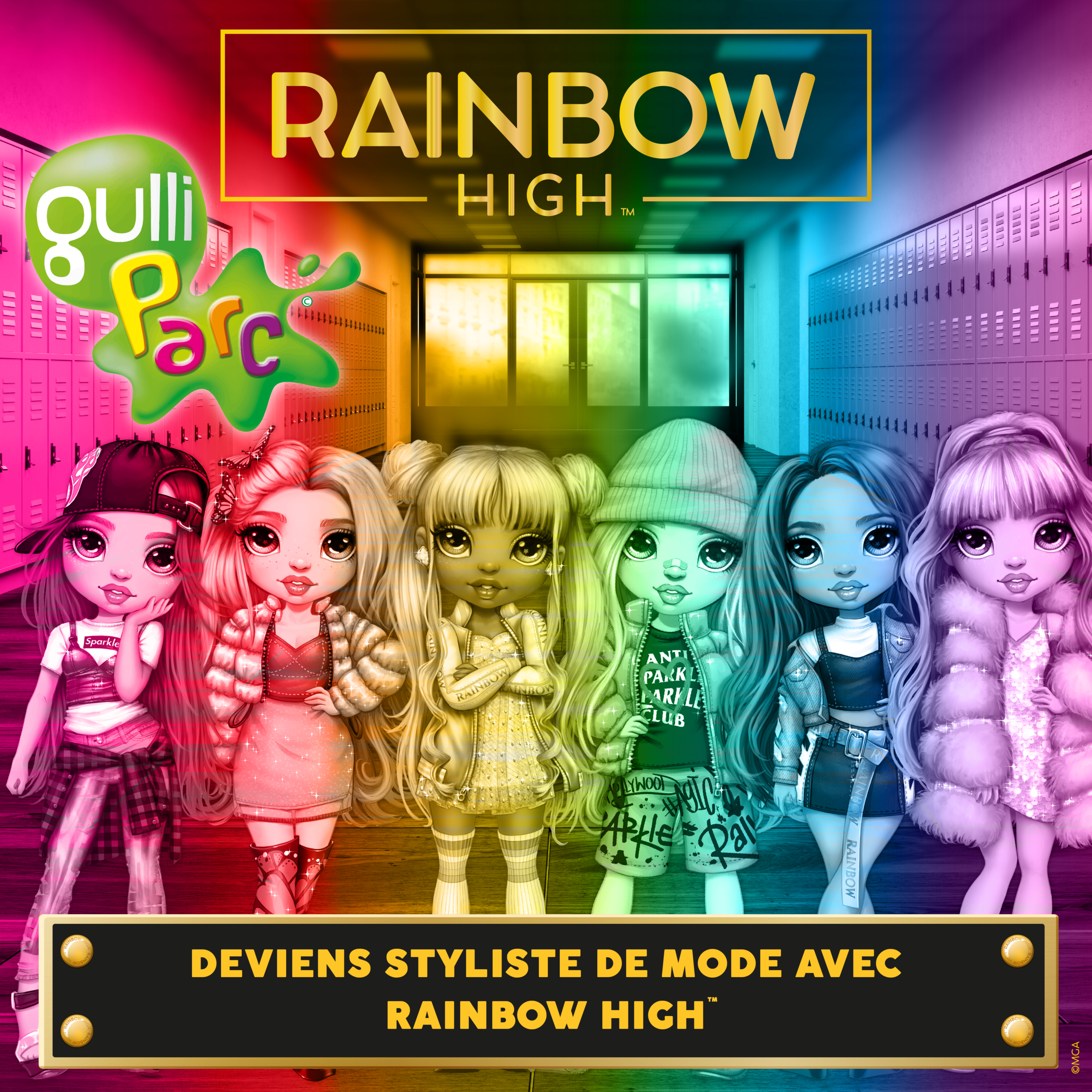 Les célèbres poupées Rainbow High dans tous nos Gulli Parc ce mois