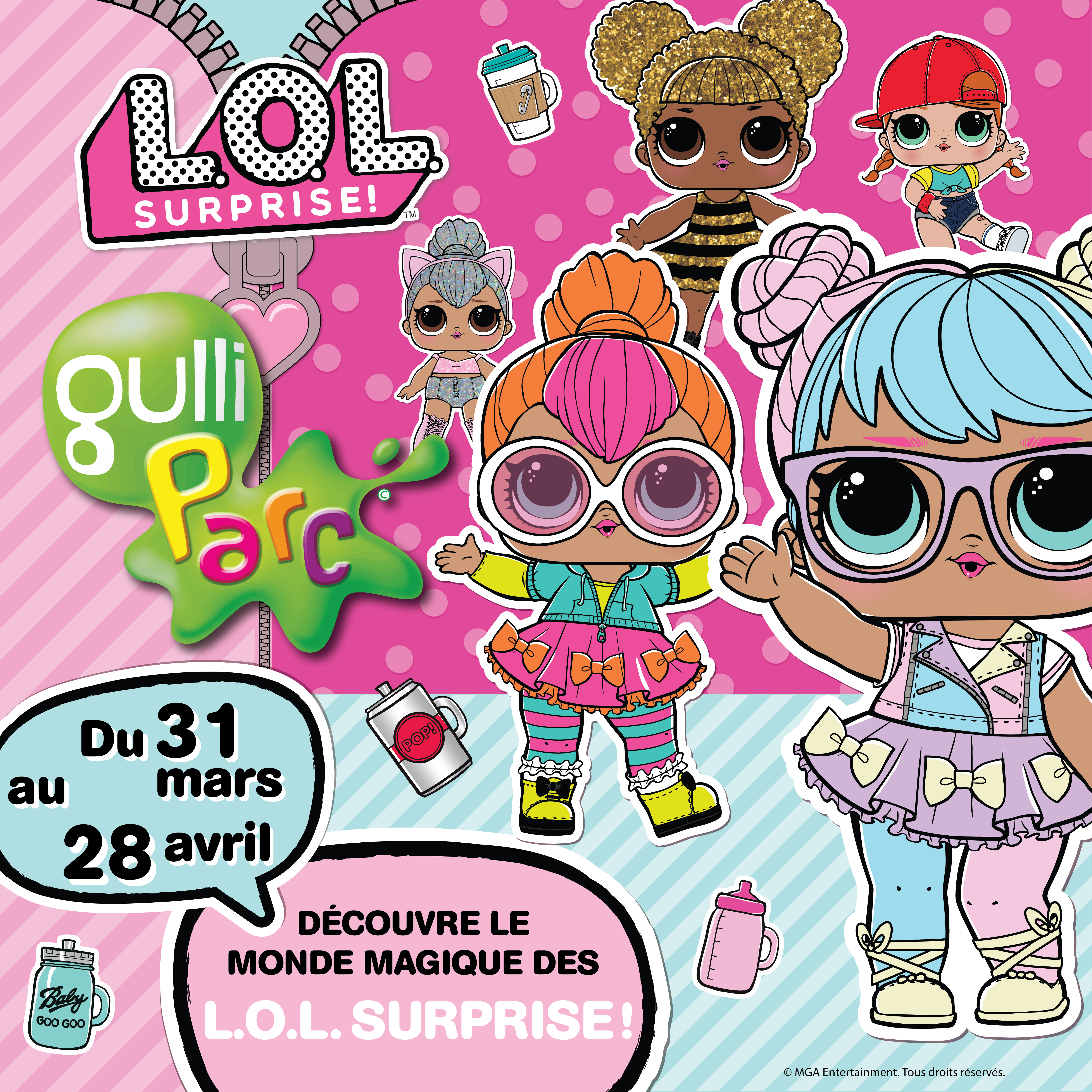 Les poupees LOL surprennent les Gulli Parc Gulli Parc